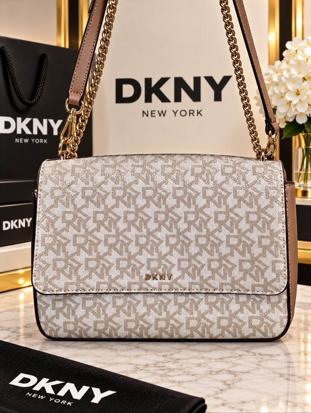 DKNY Sina Flap Shoulder Bag NWOT
